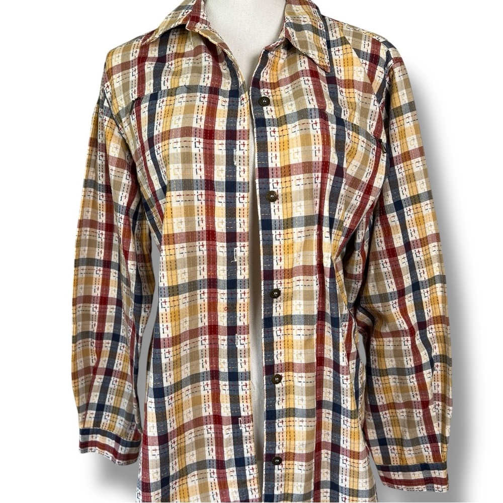 VTG Alfred Dunner Multicolor Plaid Woman’s Plus Sz.  Button Down Shirt Sz 16